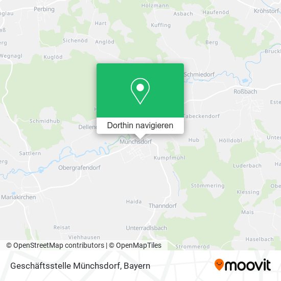 Geschäftsstelle Münchsdorf Karte