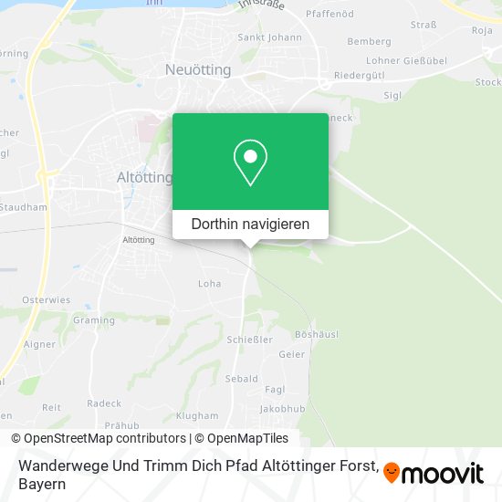 Wanderwege Und Trimm Dich Pfad Altöttinger Forst Karte
