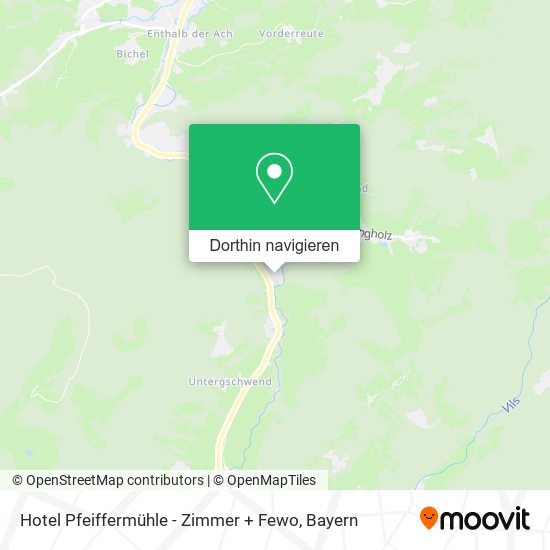 Hotel Pfeiffermühle - Zimmer + Fewo Karte