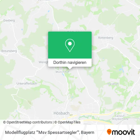 Modellflugplatz "Msv Spessartsegler" Karte