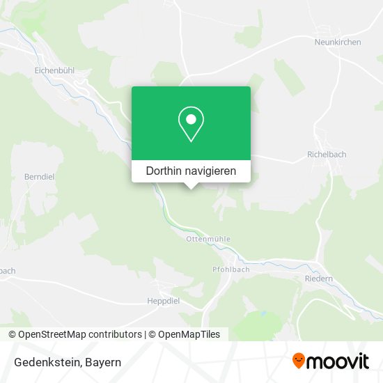 Gedenkstein Karte