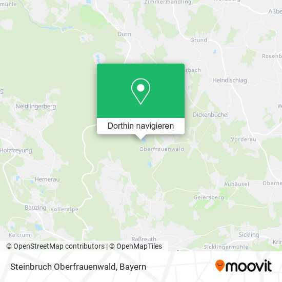 Steinbruch Oberfrauenwald Karte