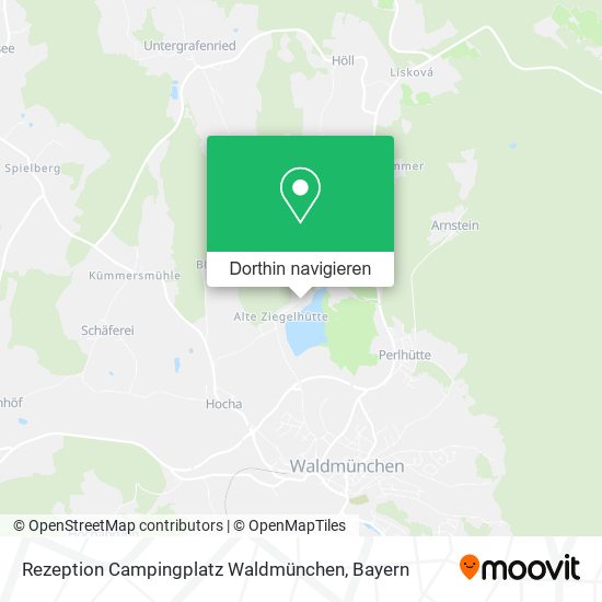 Rezeption Campingplatz Waldmünchen Karte
