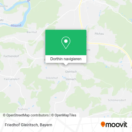 Friedhof Gleiritsch Karte