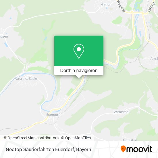 Geotop Saurierfährten Euerdorf Karte