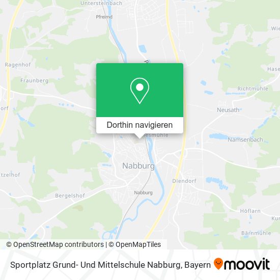 Sportplatz Grund- Und Mittelschule Nabburg Karte