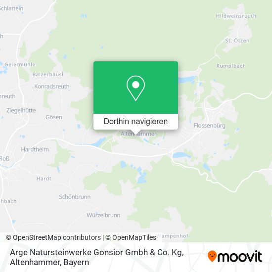 Arge Natursteinwerke Gonsior Gmbh & Co. Kg, Altenhammer Karte