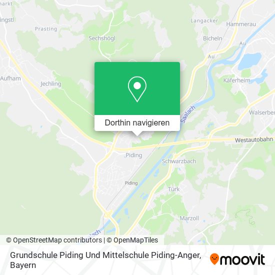 Grundschule Piding Und Mittelschule Piding-Anger Karte
