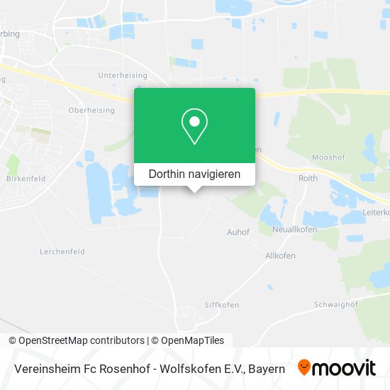 Vereinsheim Fc Rosenhof - Wolfskofen E.V. Karte