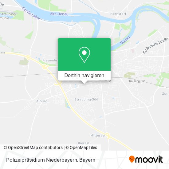 Polizeipräsidium Niederbayern Karte