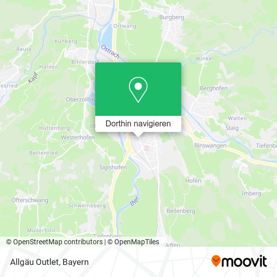 Allgäu Outlet Karte