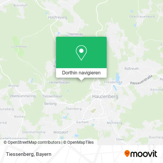 Tiessenberg Karte
