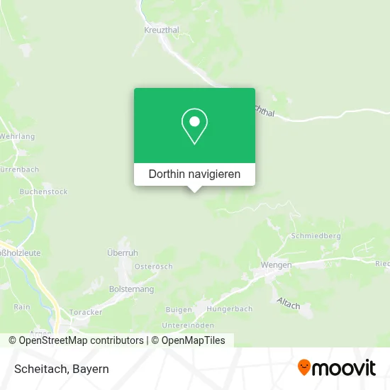 Scheitach Karte