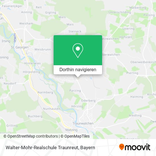 Walter-Mohr-Realschule Traunreut Karte