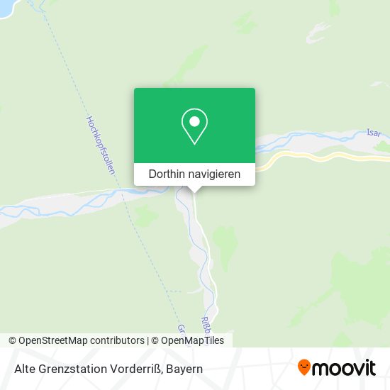 Alte Grenzstation Vorderriß Karte