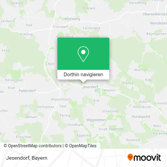 Jesendorf Karte