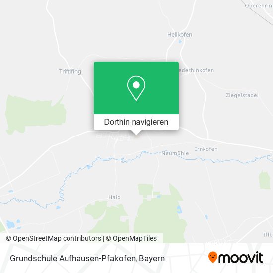 Grundschule Aufhausen-Pfakofen Karte
