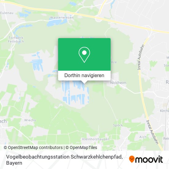 Vogelbeobachtungsstation Schwarzkehlchenpfad Karte