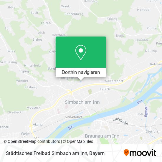Städtisches Freibad Simbach am Inn Karte