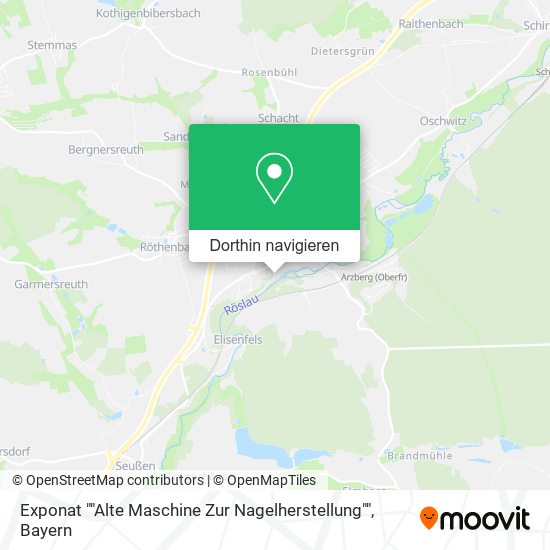 Exponat ""Alte Maschine Zur Nagelherstellung"" Karte