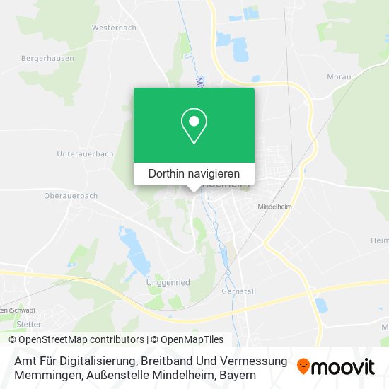 Amt Für Digitalisierung, Breitband Und Vermessung Memmingen, Außenstelle Mindelheim Karte