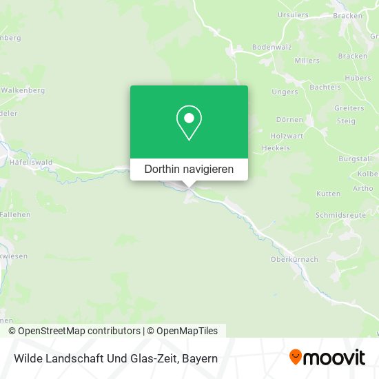 Wilde Landschaft Und Glas-Zeit Karte