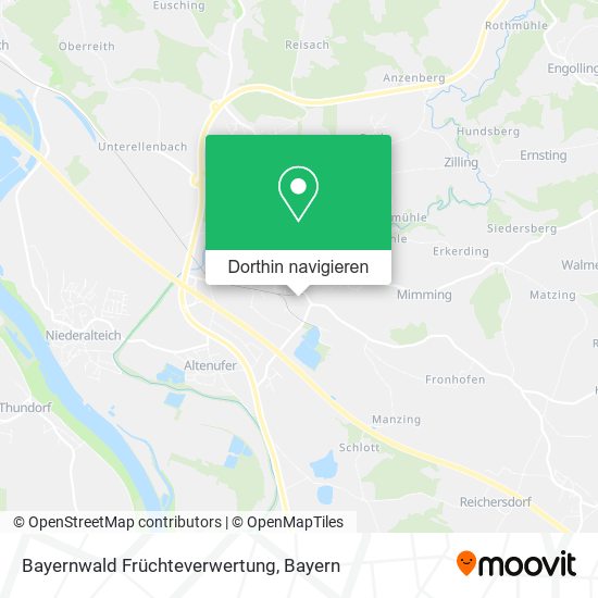 Bayernwald Früchteverwertung Karte