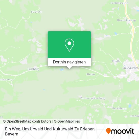 Ein Weg, Um Urwald Und Kulturwald Zu Erleben Karte