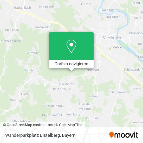 Wanderparkplatz Distelberg Karte