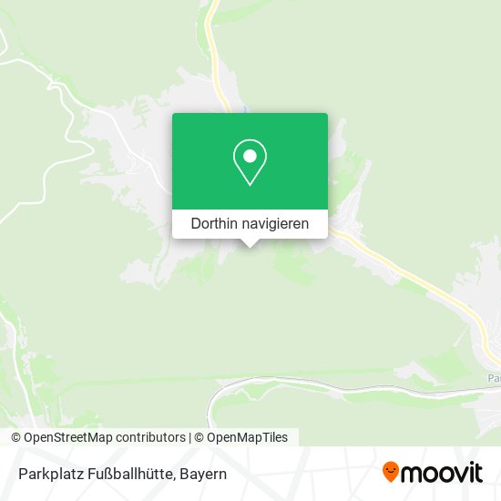 Parkplatz Fußballhütte Karte