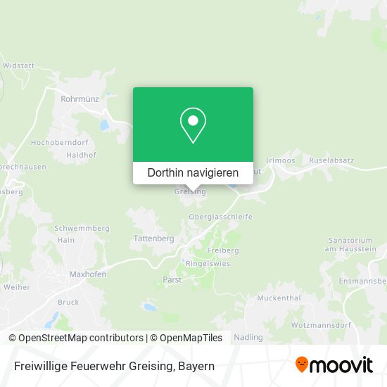 Freiwillige Feuerwehr Greising Karte