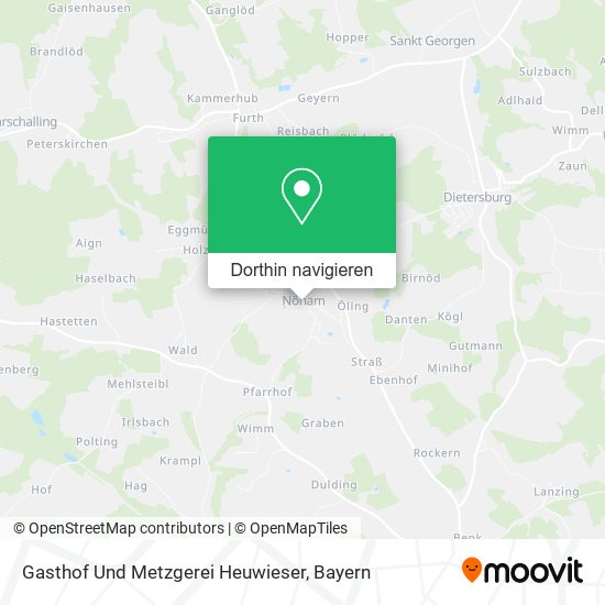 Gasthof Und Metzgerei Heuwieser Karte
