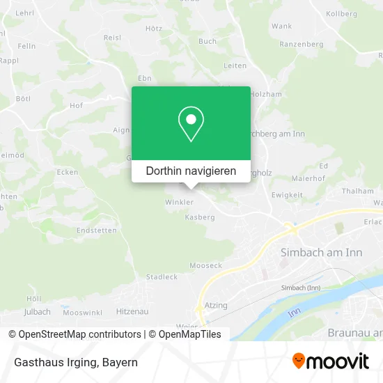 Gasthaus Irging Karte