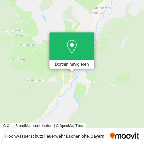 Hochwasserschutz Feuerwehr Eschenlohe Karte