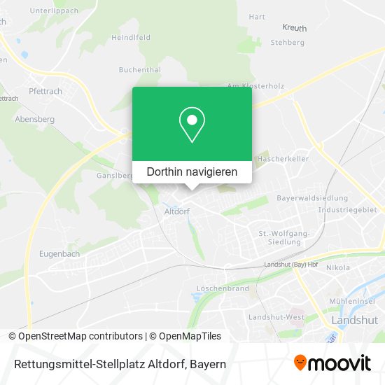 Rettungsmittel-Stellplatz Altdorf Karte