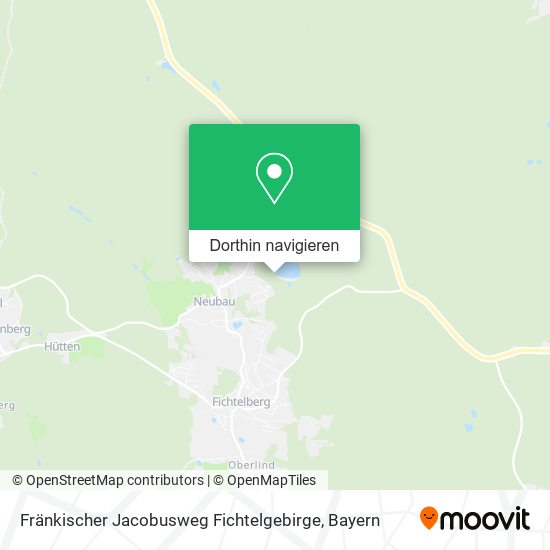 Fränkischer Jacobusweg Fichtelgebirge Karte