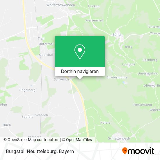 Burgstall Neuittelsburg Karte