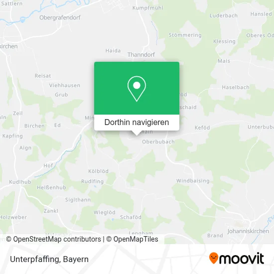 Unterpfaffing Karte