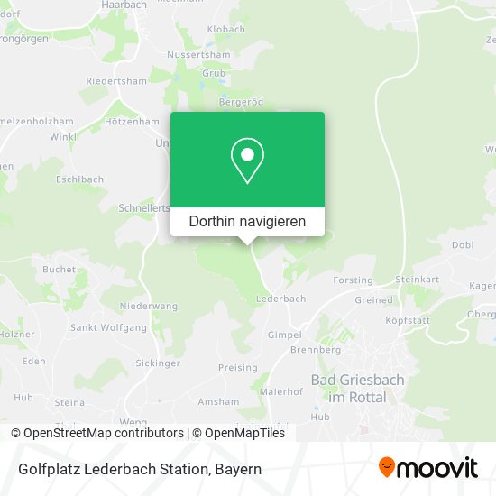 Golfplatz Lederbach Station Karte