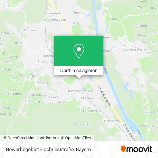 Gewerbegebiet Hochriesstraße Karte
