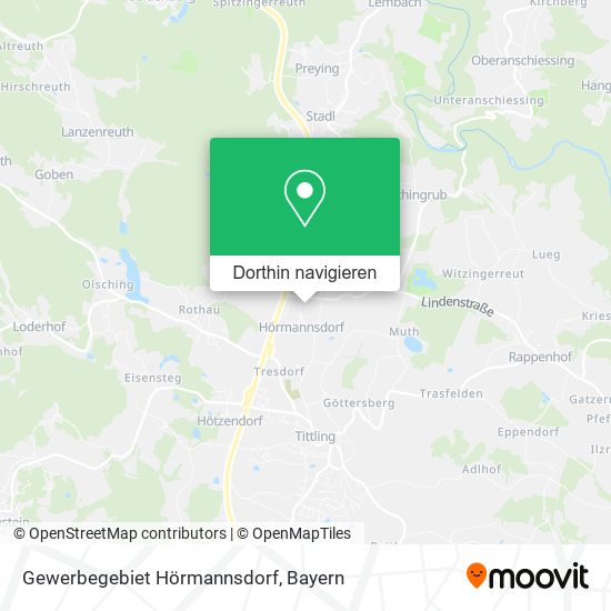 Gewerbegebiet Hörmannsdorf Karte