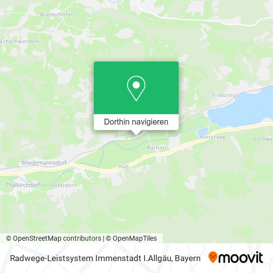 Radwege-Leistsystem Immenstadt I.Allgäu Karte