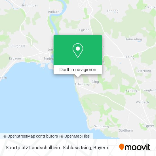Sportplatz Landschulheim Schloss Ising Karte