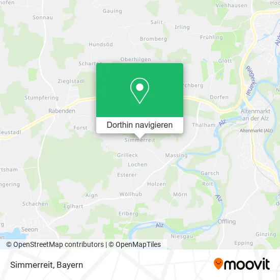 Simmerreit Karte