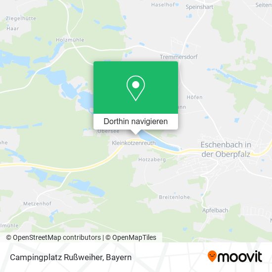 Campingplatz Rußweiher Karte