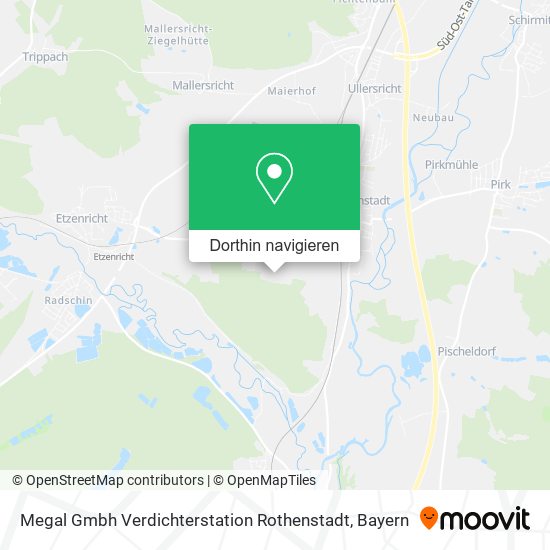 Megal Gmbh Verdichterstation Rothenstadt Karte