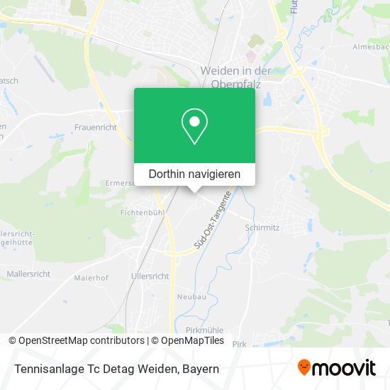 Tennisanlage Tc Detag Weiden Karte