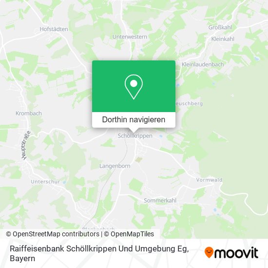 Raiffeisenbank Schöllkrippen Und Umgebung Eg Karte