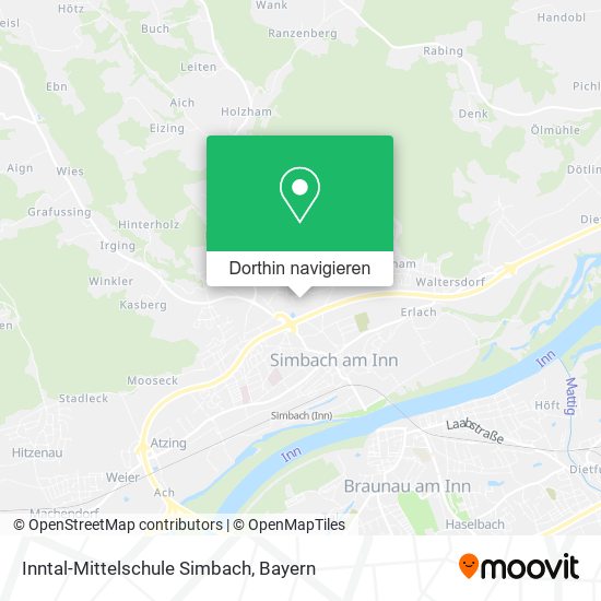 Inntal-Mittelschule Simbach Karte