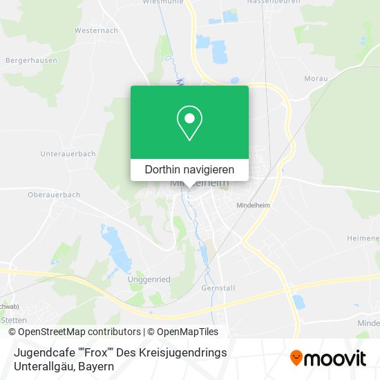 Jugendcafe ""Frox"" Des Kreisjugendrings Unterallgäu Karte